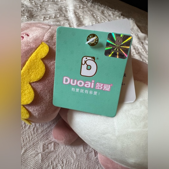 Plush pink dinosaur - Picture 5 of 6